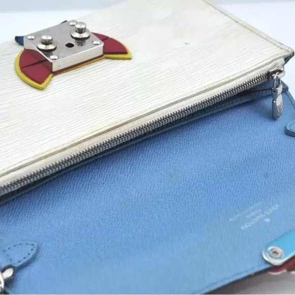 Louis Vuitton Tribal Mask Shoulder Bag Epi leather Cross Body Bag White M60795 - Picture 12 of 16